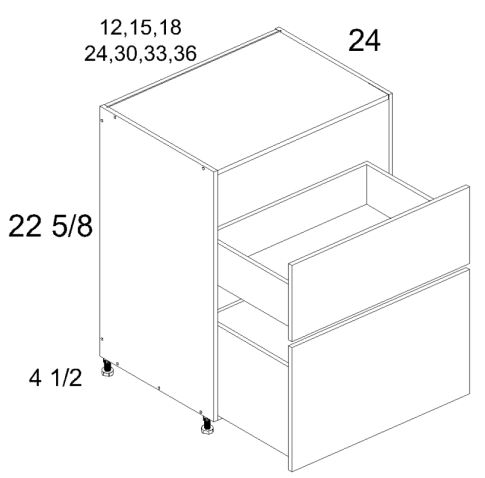 Two Drawer Desk Bases